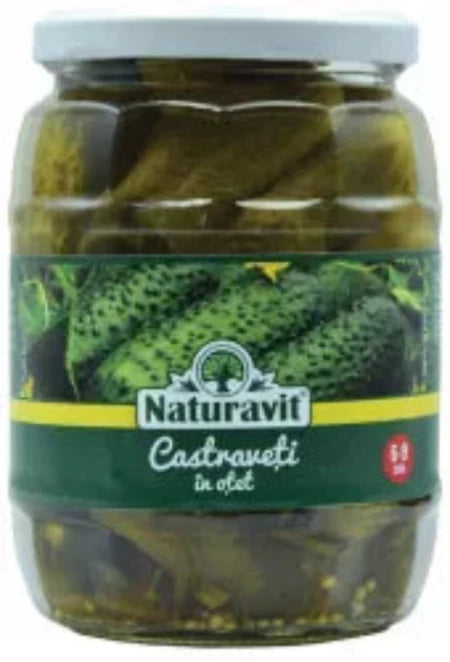 Naturavit Castraveti in Otet Calibru 6-9 cm 680 g - WALTI