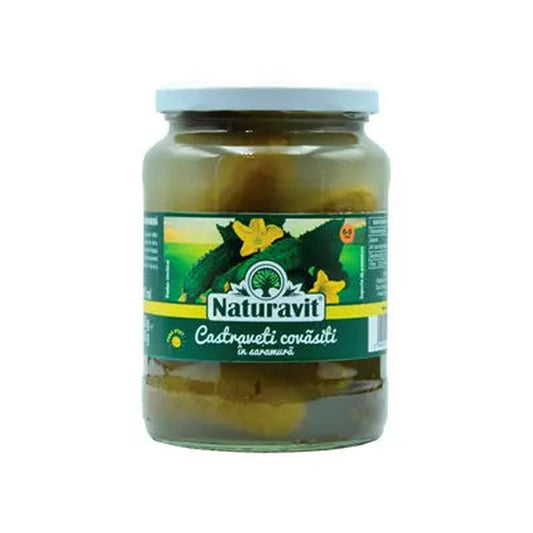 Naturavit Castraveti in Saramura Calibru 6-9 cm 680 g