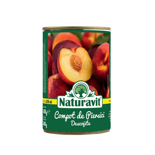 Naturavit Compot de Piersici Decojite 4,250 Kg