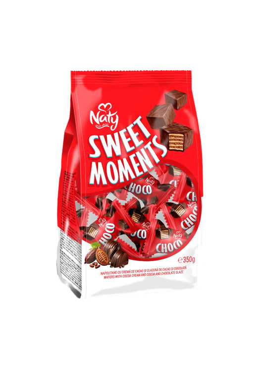 Naty Napolitane Crema Cacao & Glazura de Ciocolata 350 g - WALTI