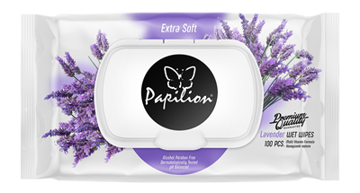 PAPILION Servetele Umede cu Lavanda 100 bucati