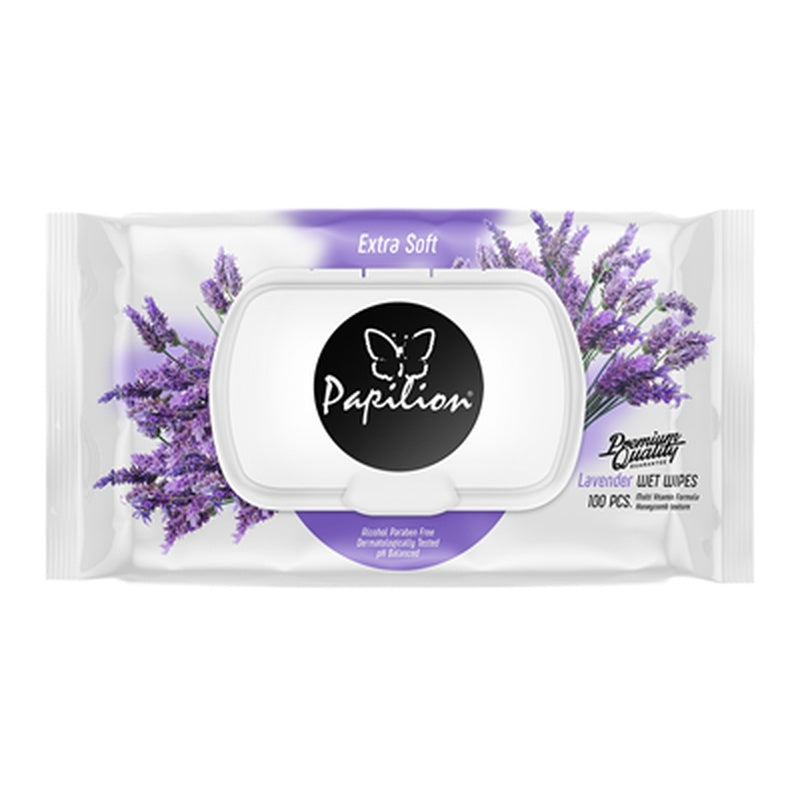 PAPILION Servetele Umede cu Lavanda 100 bucati