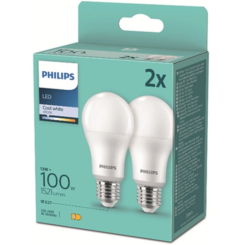 PHILIPS 2 Becuri Led 13W E27A67