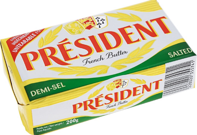 PRÉSIDENT Unt Semisarat 80% Grasime 200 g