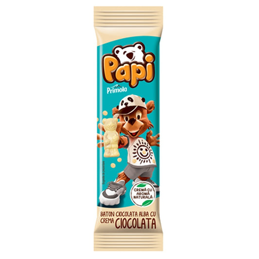 PRIMOLA PAPI Baton Ciocolata Alba 4 x 26,8 g