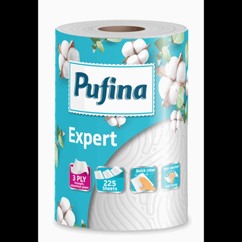 PUFINA Expert Prosop de Hartie in 3 Straturi 50 m