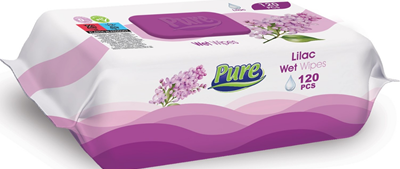 PURE PREMIUM 120 Servetele Umede Liliac