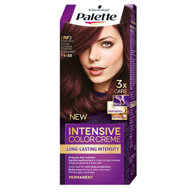 Palette Intensive Color Creme Vopsea De Par Nuanta RF3 Rosu Inchis Intens 110 ml