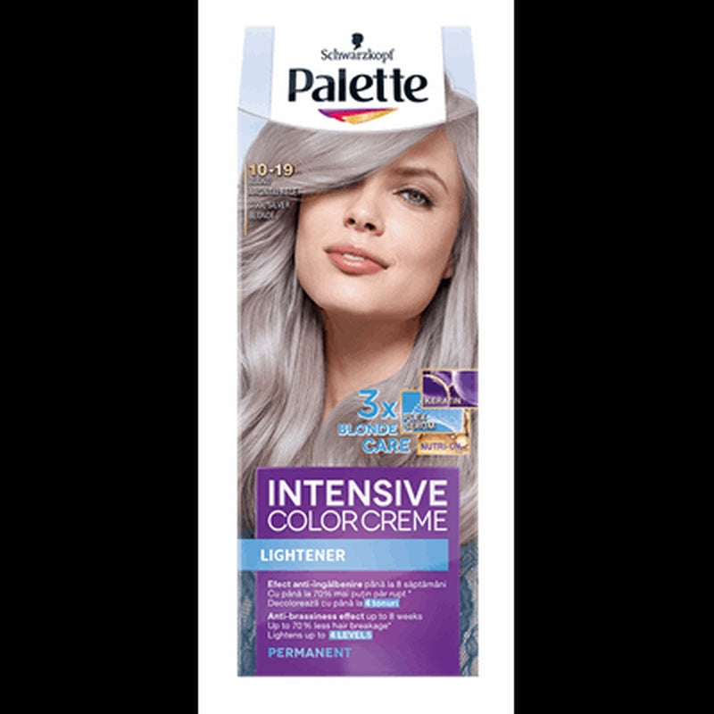 Palette Intensive Color Creme Decolorant pentru Par Nuanta 10-19 Blond Argintiu Rece 110 ml