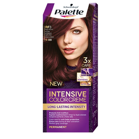 Palette Intensive Color Creme Vopsea De Par Nuanta RF3 Rosu Inchis Intens 110 ml