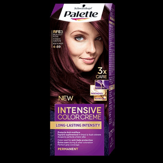Palette Intensive Color Creme Vopsea De Par Nuanta RFE3 Brun Violet Intens 110 ml