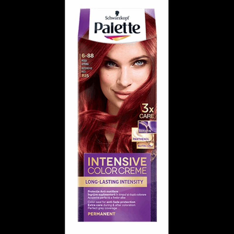 Palette Intensive Color Creme Vopsea De Par Nuanta RI5 Rosu Aprins 110 ml