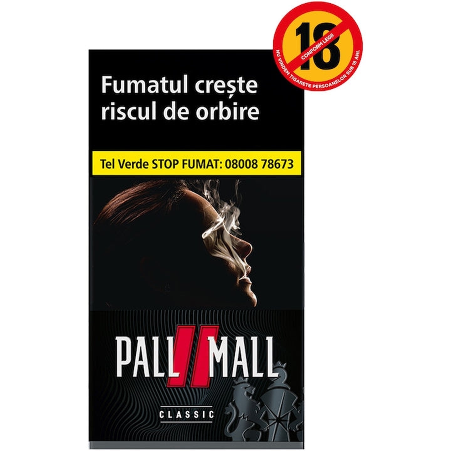 Pall Mall Clasic Black 100's