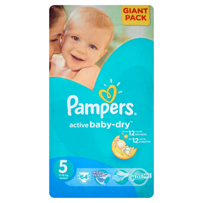 Pampers active baby Scutece Marimea 5 11- 16 Kg 64 buc