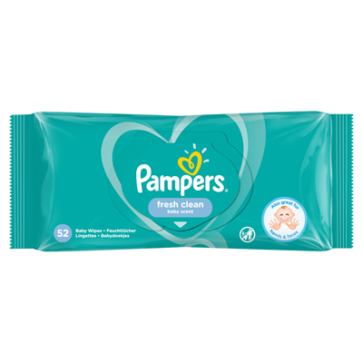 Pampers fresh clean Servetele Umede 6 x 52 bucati