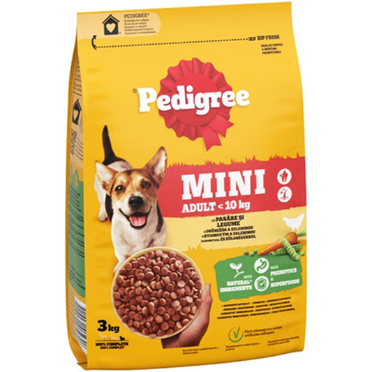 Pedigree Mini Adult Pasare si Legume 3 Kg