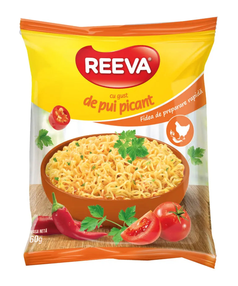 REEVA Fidea Instant cu Gust de Pui Picant 5 x 60 g - WALTI