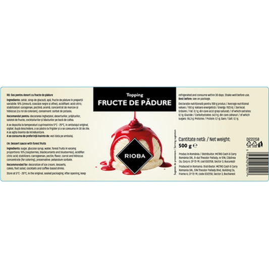 RIOBA Topping Fructe de Padure 500 g