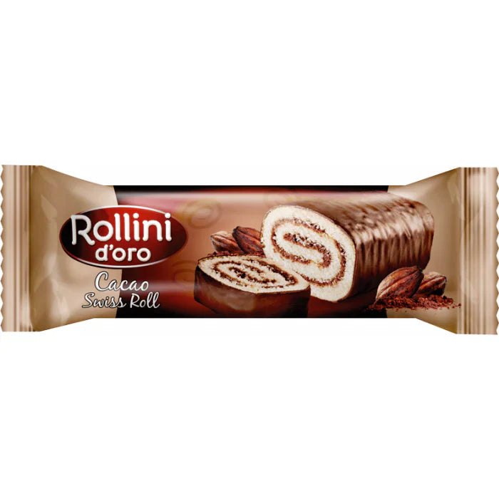ROLLINI Rulada cu Glazura de Cacao 180 g - WALTI