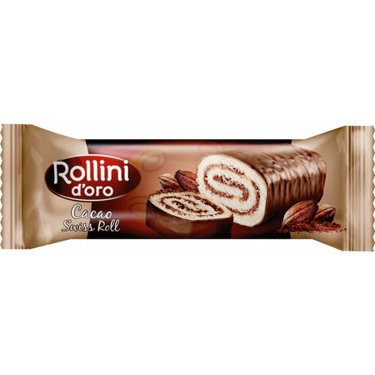 ROLLINI Rulada cu Glazura de Cacao 180 g - WALTI
