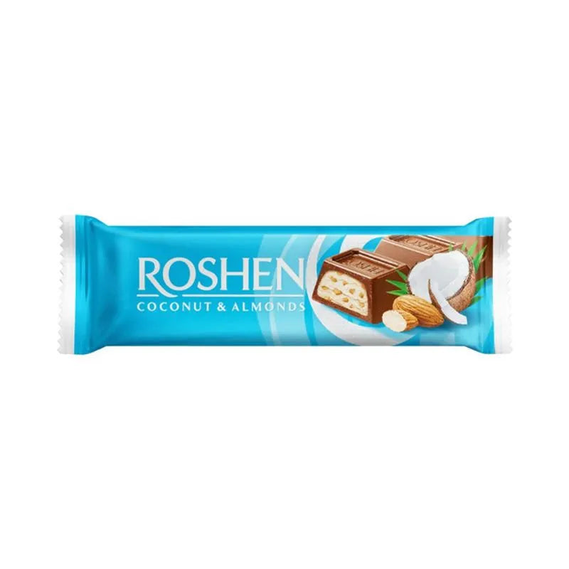 ROSHEN Baton Ciocolata si Crema Cocos si Migdale 29 g - WALTI
