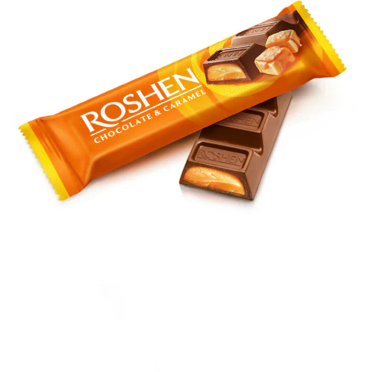 ROSHEN Baton de Ciocolata si Crema de Caramel 30 g - WALTI