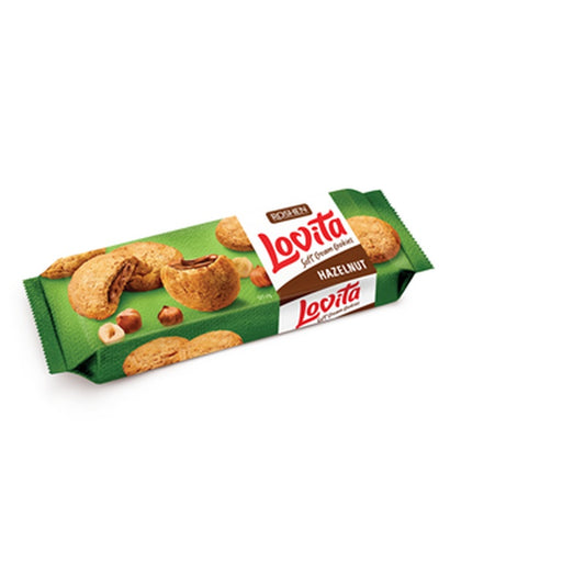 ROSHEN lovita Soft Cream Cookies Biscuiti cu Umplutura de Alune 127 g