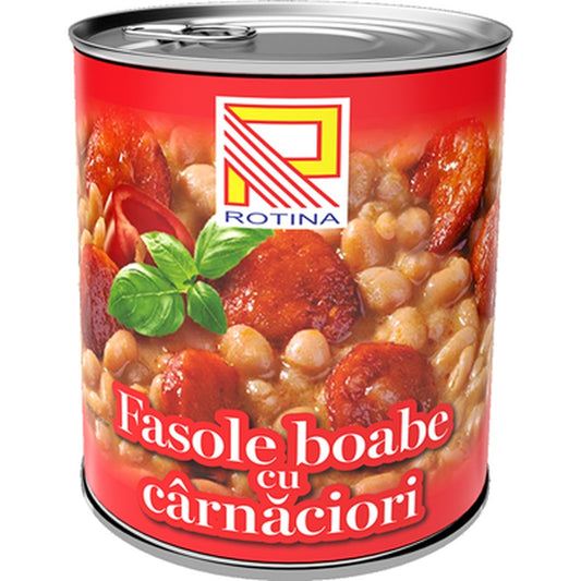 ROTINA Fasole cu Carnati  800 g