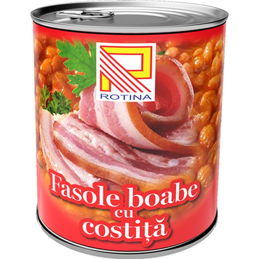 ROTINA Fasole cu Costita  800 g