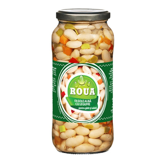 ROUA Fasole Alba cu Legume 540 g