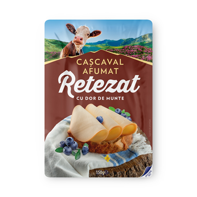 Retezat Cascaval Afumat Felii 150 g