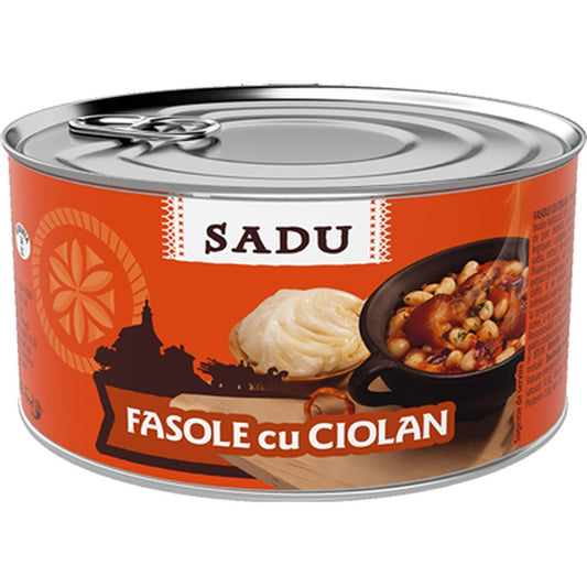 SADU Fasole Cu Ciolan 400 g