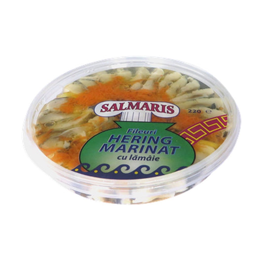SALMARIS File Hering Marinat cu Lamaie 220 g