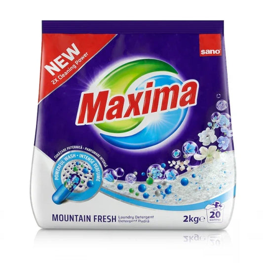 SANO Maxima Detergent de Rufe Cu Parfum de Munte 2 Kg - WALTI