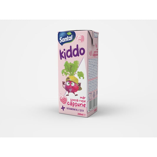 SANTAL Kiddo Bautura Racoritoare Necarbogazoasa Capsuna Mar Sfecla 0,2 L