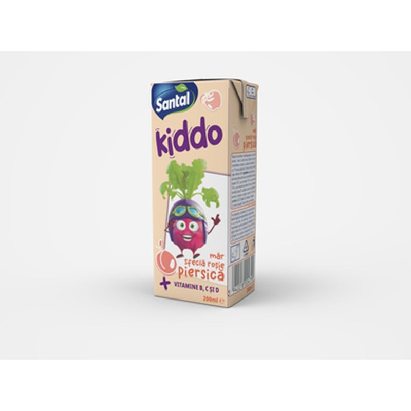 SANTAL Kiddo Bautura Racoritoare Necarbogazoasa Piersica Mar Sfecla 0,2 L