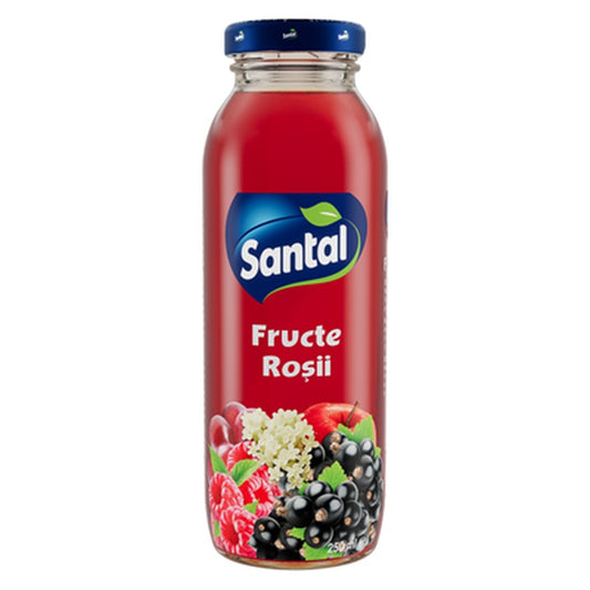 SANTAL Suc Fructe Rosii 30% SGR 0,250 L