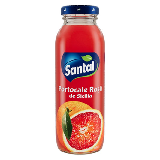 SANTAL Suc Portocale Rosii de Sicilia 25% SGR 0,250 L