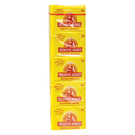 SECRETUL BUNICII Drojdie Proaspata 5 x 50 g
