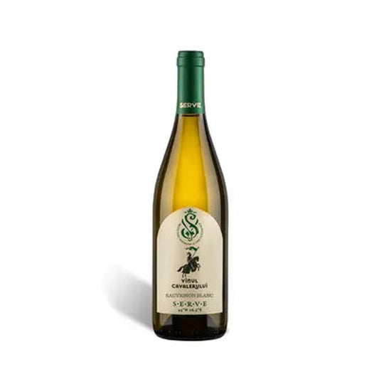 SERVE VINUL CAVALERULUI Sauvignon Blanc Vin Alb SGR 0,75 L