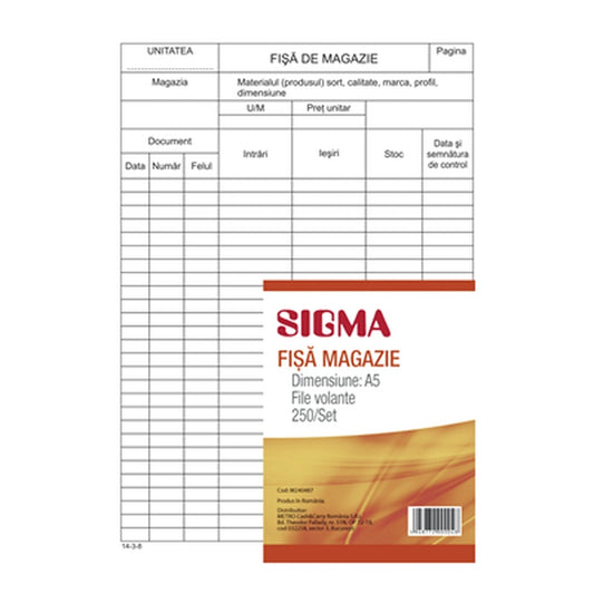 SIGMA Condica De Prezenta 3 x 30 File