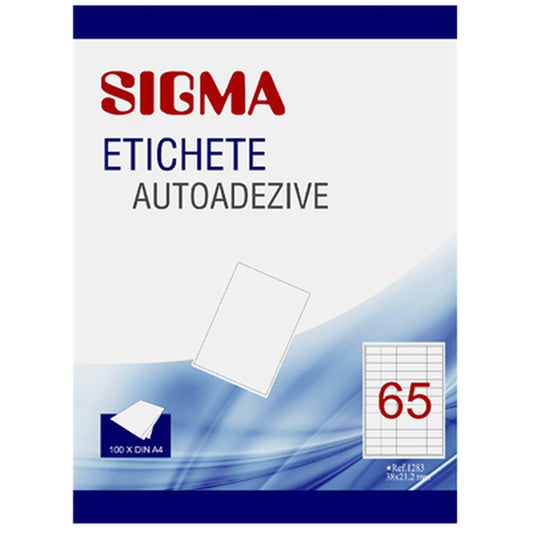 SIGMA Etichete Autoadezive 65/A4 100 Bucati