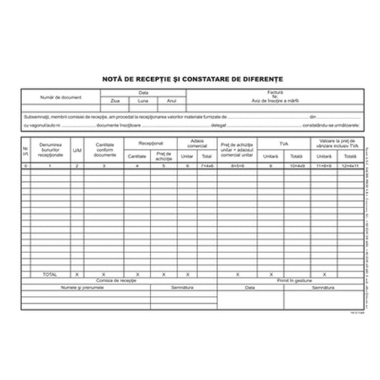 SIGMA Nir (Nota De Receptie) Pe Hartie Autocopiativa A4 2 x 100 File