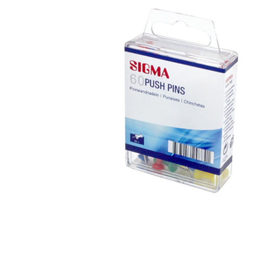 SIGMA Pioneze Diverse Culori 60 Bucati/ Set