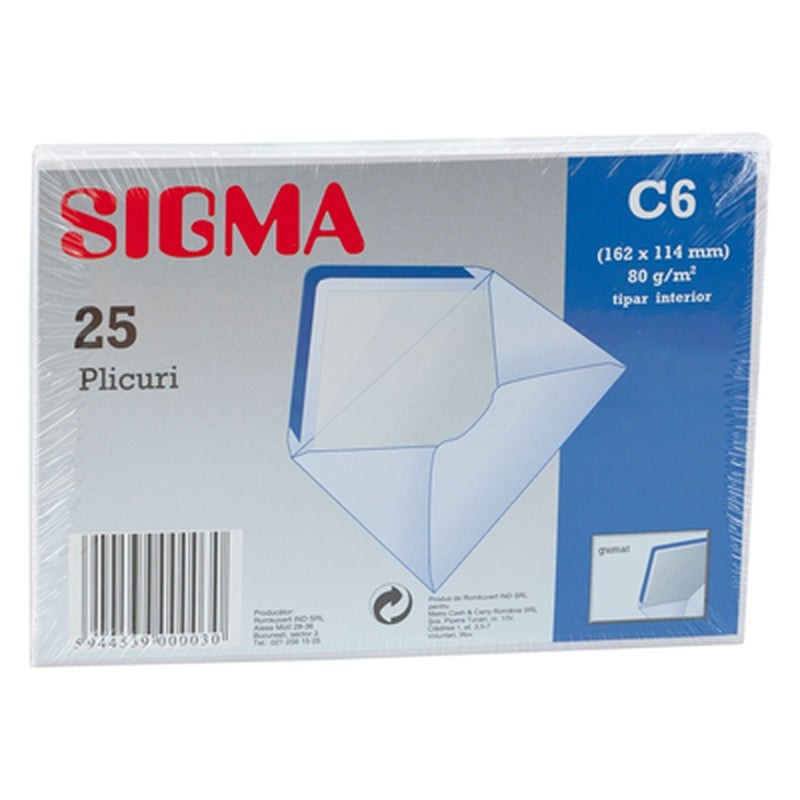 SIGMA Plic C6 Gumat 80G 25 bucati
