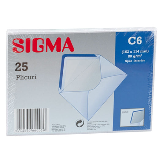 SIGMA Plic C6 Gumat 80G 25 bucati