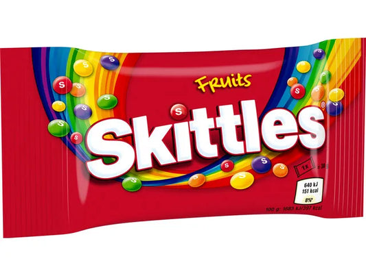SKITTLES Bomboane Gumate cu Aroma de Fructe 18 g - WALTI