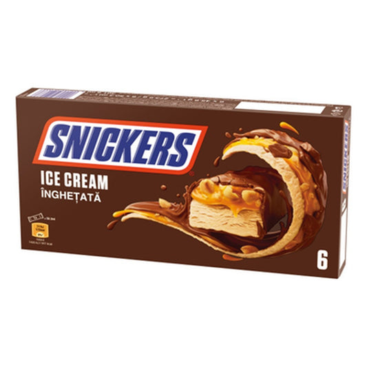 SNICKERS 6 Batoane Inghetata Arahide si Caramel 273,6 g ❄