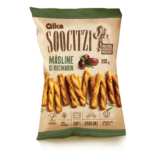 SOOCITZI Snack Masline si Rozmarin 180 g