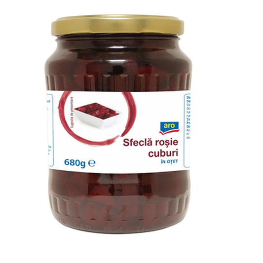 Sfecla Rosie Cuburi 680 g